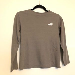 Puma Boys Thermal Long Sleeve Tee Small
